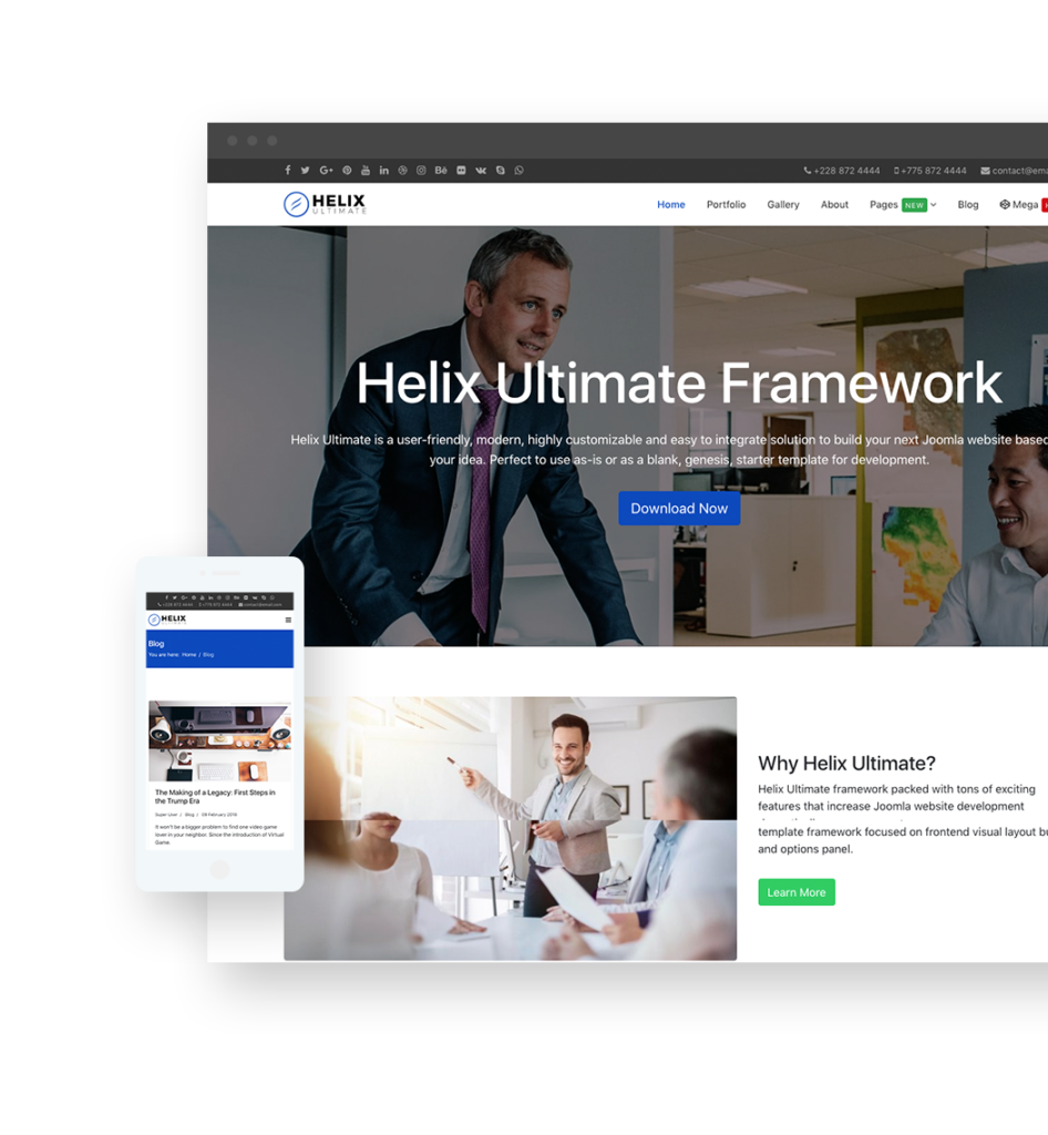 Website Erstellen Helix Ultimate Template Joomshaper Anleitung Video